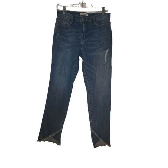 Luna Nora Raw Hem Med Wash Jeans size 6. - Picture 1 of 8